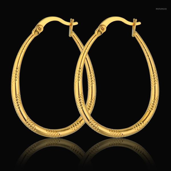 2020 fashion geometric round vintage earrings for women fashion punk gold hoop earrings jewelry brincos1, Golden;silver